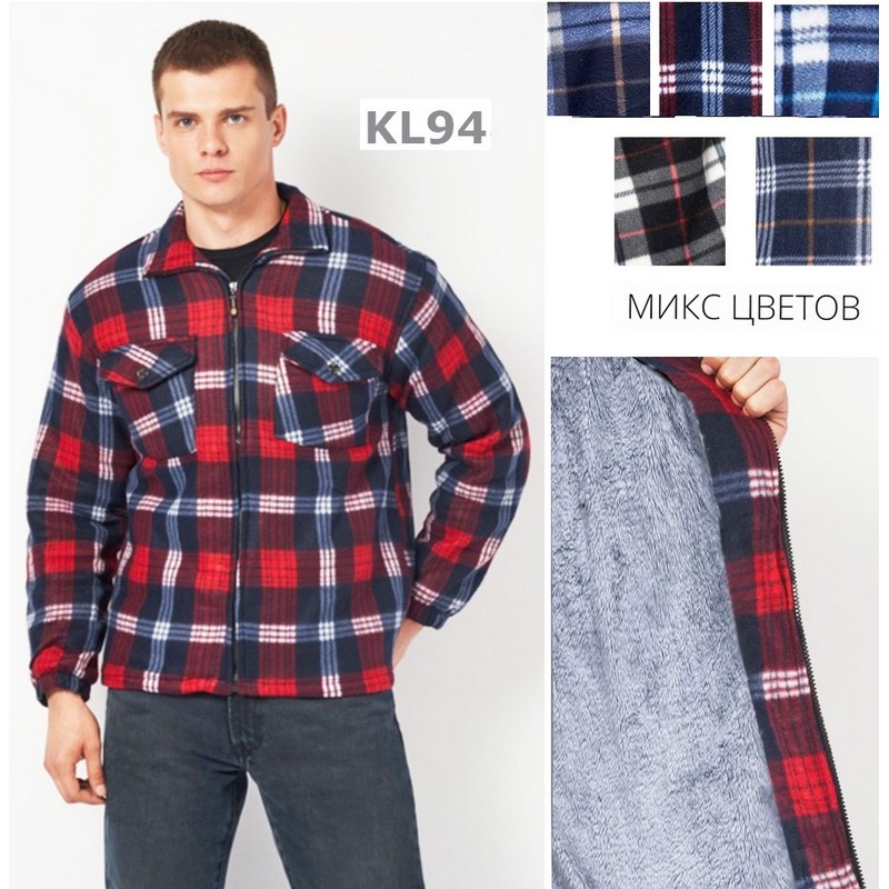 Рубашка мужская, мех 5 шт (48-56 р) SeR2152_KL94