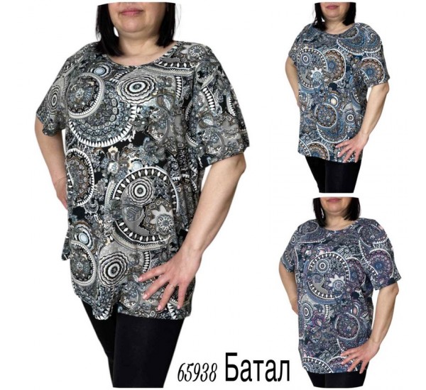 Футболка жіноча трикотаж 6 шт (4-8XL) SeR2152_65938