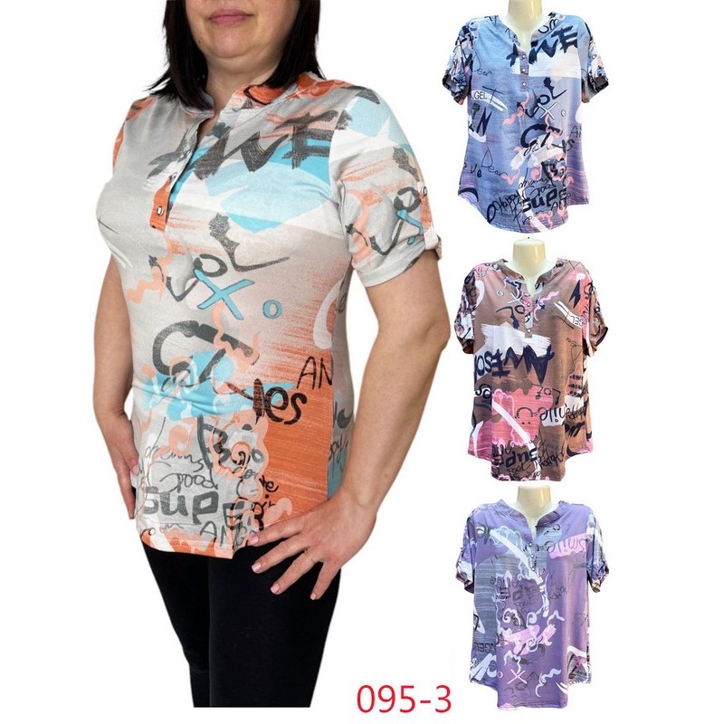 Блуза жіноча трикотаж 6 шт (1-6XL) SeR2152_095-3