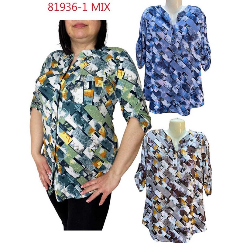 Блуза жіноча трикотаж 6 шт (1-6XL) SeR2152_81936-1