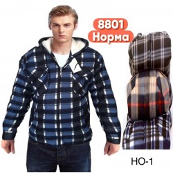 Рубашка мужская, байка/мех 5 шт (48-56 р) SeR2152_8801