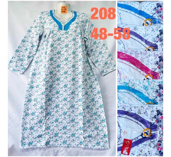 Ночная рубашка женская, байка 5 шт (48-58 р) TaN_208