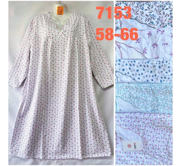 Ночная рубашка женская, байка 5 шт (58-68 р) TaN_7153