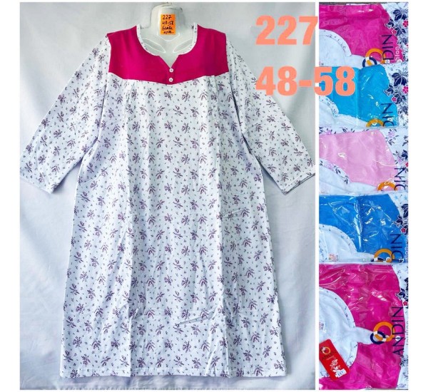 Ночная рубашка женская, байка 5 шт (48-58 р) TaN_227