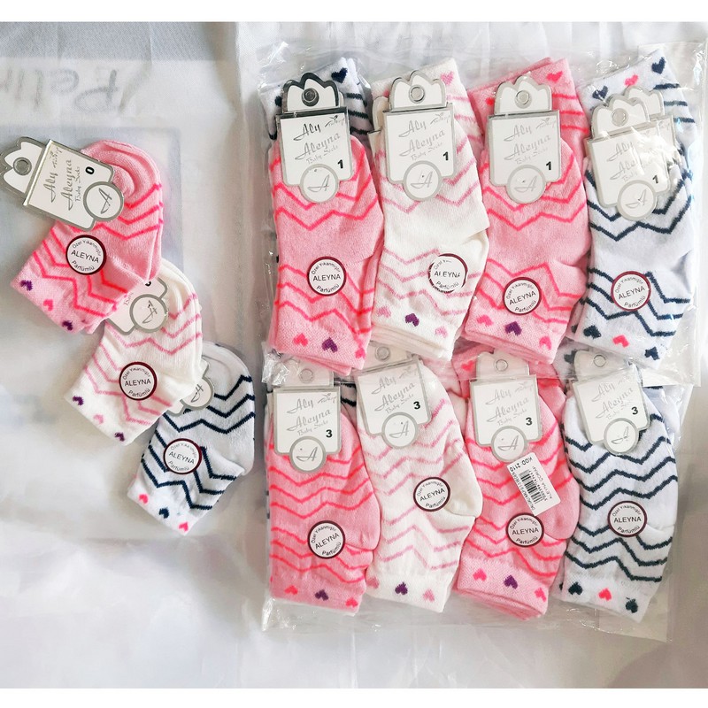 Шкарпетки для немовлят, бавовна 12 шт (0-3 роки) ViT_120510