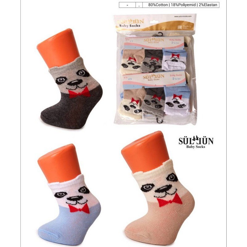 Шкарпетки для немовлят, бавовна 12 шт (0-6 міс) ViT_120502