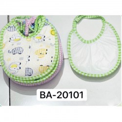 Слюнявчики для младенцев, коттон/клеёнка 12 шт (0-6 мес) ViT_BA-20101