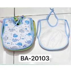 Слюнявчики для младенцев, коттон/клеёнка 12 шт (0-6 мес) ViT_BA-20103