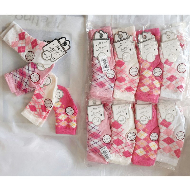 Шкарпетки для немовлят, бавовна 12 шт (0-3 роки) ViT_120509