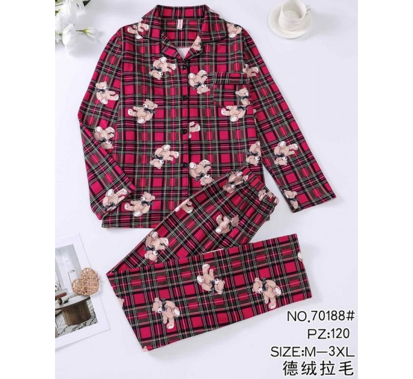 Пижама унисекс, начёс 5 шт (M-3XL) ZeL1396_70188