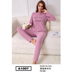 Піжама жіноча, рубчик 5 шт (M-3XL) ZeL1396_A1007b