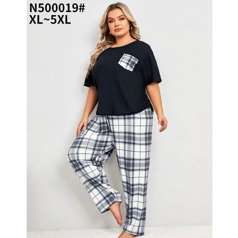 Піжама жіноча, бамбук 5 шт (1-5XL) ZeL1396_N500019