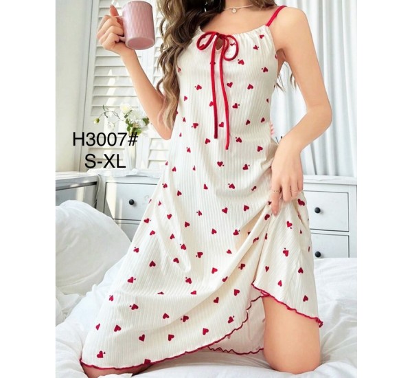 Нічна сорочка, рубчик 4 шт (S-XL) ZeL1396_H3007