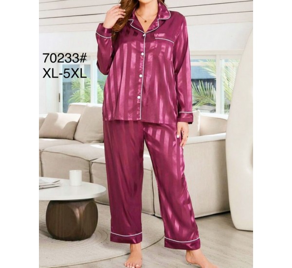 Піжама жіноча, шовк 5 шт (1-5XL) ZeL1396_70233