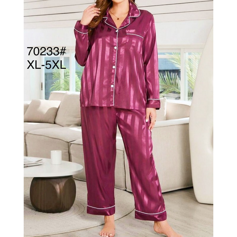 Піжама жіноча, шовк 5 шт (1-5XL) ZeL1396_70233