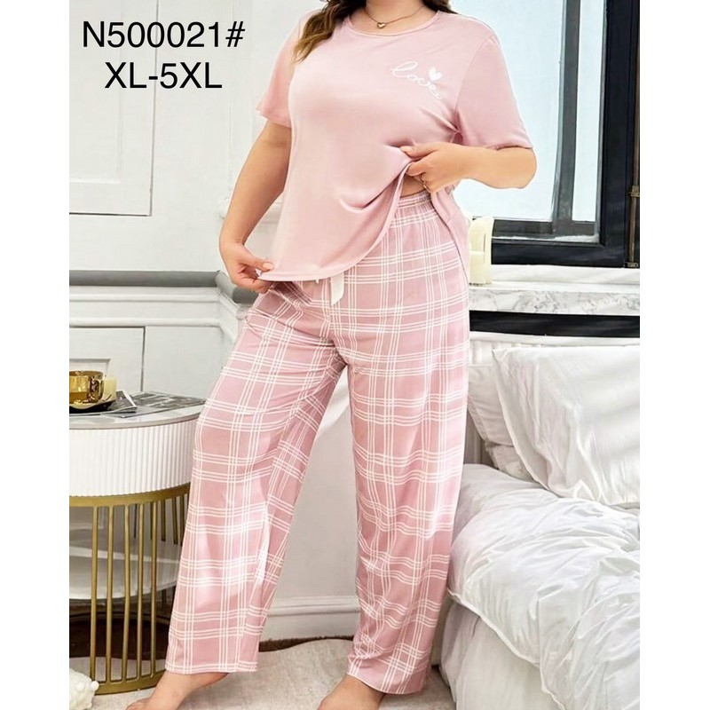 Піжама жіноча, бамбук 5 шт (1-5XL) ZeL1396_N500021