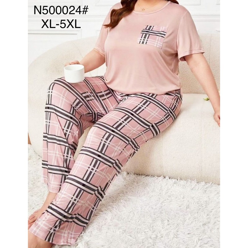 Піжама жіноча, бамбук 5 шт (1-5XL) ZeL1396_N500024