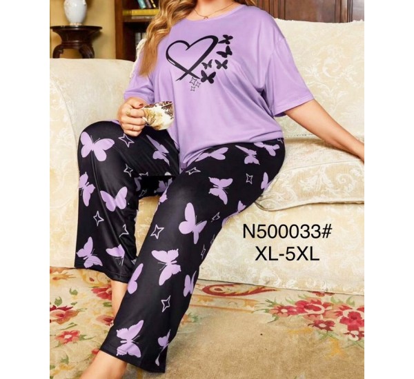 Піжама жіноча, бамбук 5 шт (1-5XL) ZeL1396_N500033