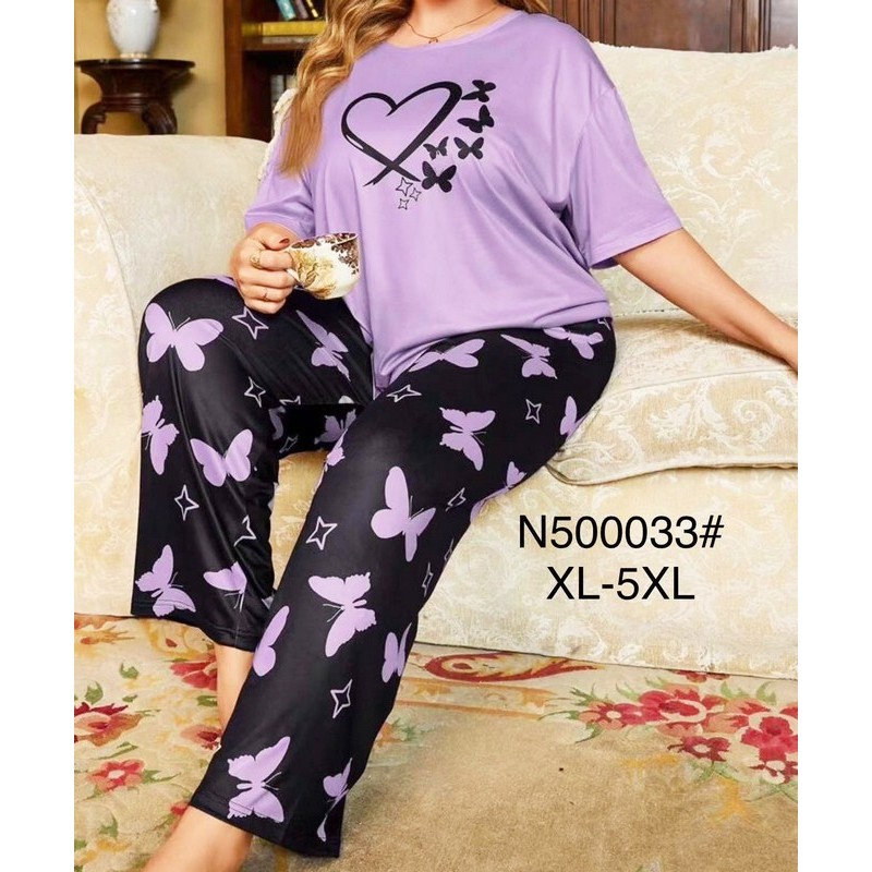 Піжама жіноча, бамбук 5 шт (1-5XL) ZeL1396_N500033