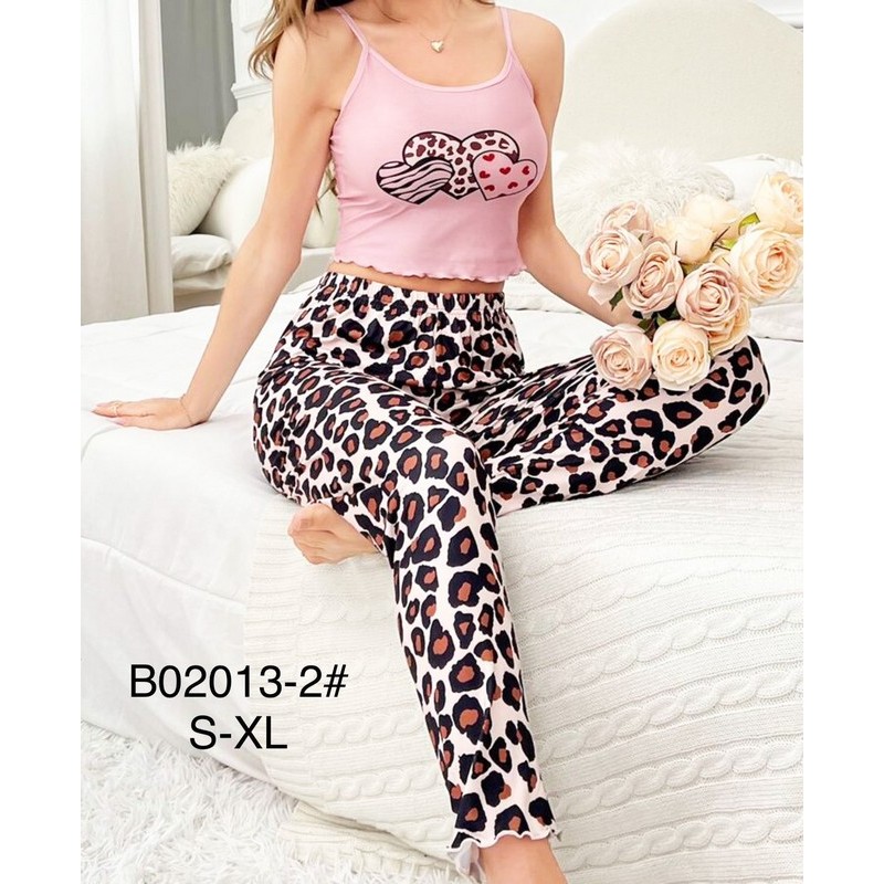 Піжама жіноча, бамбук 4 шт (S-XL) ZeL1396_B02013-2