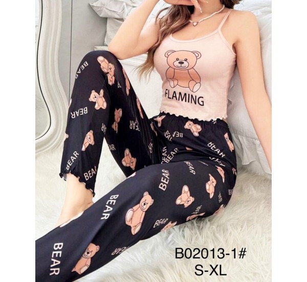 Пижама женская, бамбук 4 шт (S-XL) ZeL1396_B02013-1