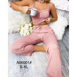 Пижама женская, рубчик 4 шт (S-XL) ZeL1396_A06001