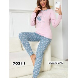 Піжама жіноча, 5 шт (M-3XL) байка ZeL1396_70211