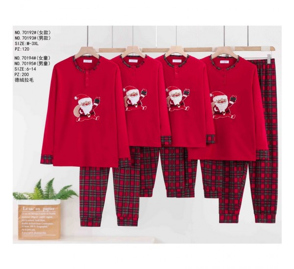 Піжама жіноча, 5 шт (M-3XL) байка ZeL1396_70192