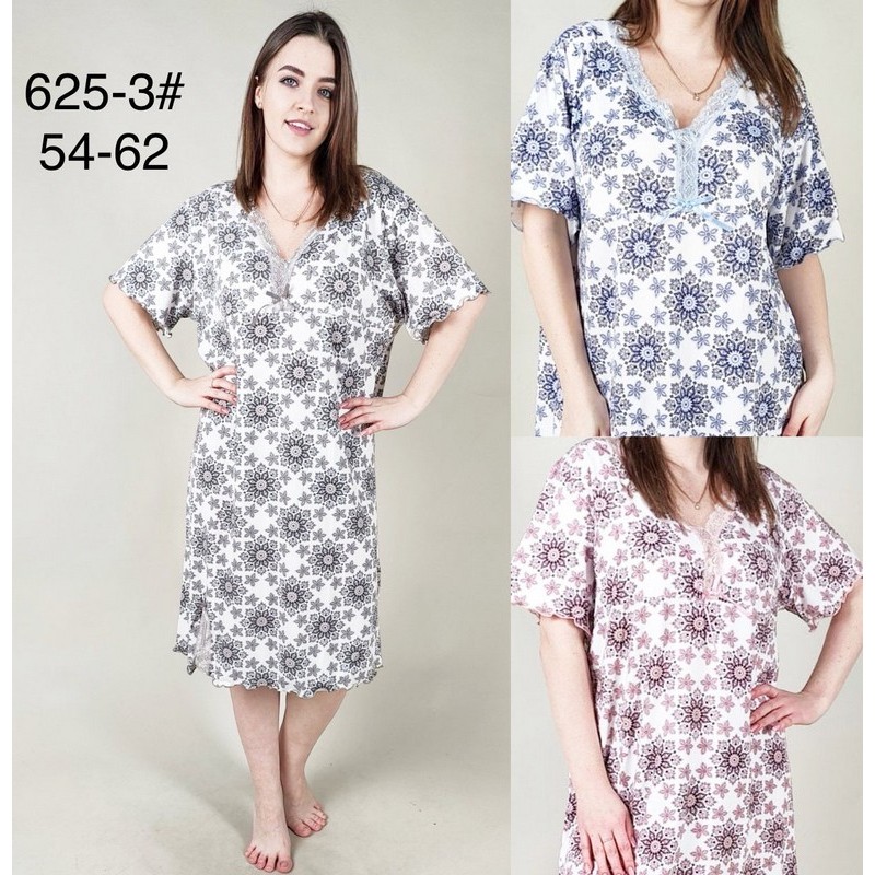 Нічна сорочка жіноча, бамбук 5 шт (54-62 р) ZeL1396_625-3