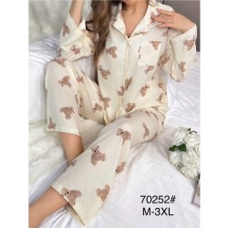 Піжама жіноча, муслін/жатка 5 шт (M-3XL) ZeL1396_70252