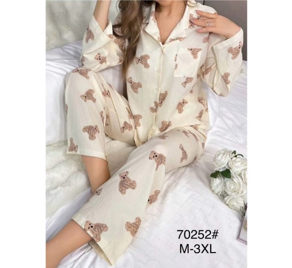 Піжама жіноча, муслін/жатка 5 шт (M-3XL) ZeL1396_70252