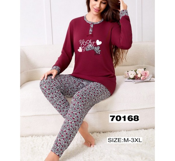 Піжама жіноча, байка 5 шт (M-3XL) ZeL1396_70168