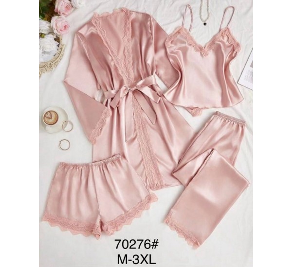 Піжама жіноча, шовк 5 шт (M-3XL) ZeL1396_70276