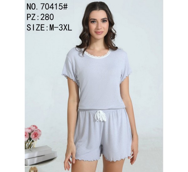 Пижама женская, рубчик 5 шт (54-62 р) ZeL1396_70415