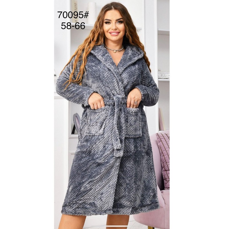 Халат жіночий, махра 5 шт (54-62 р) ZeL1396_70095