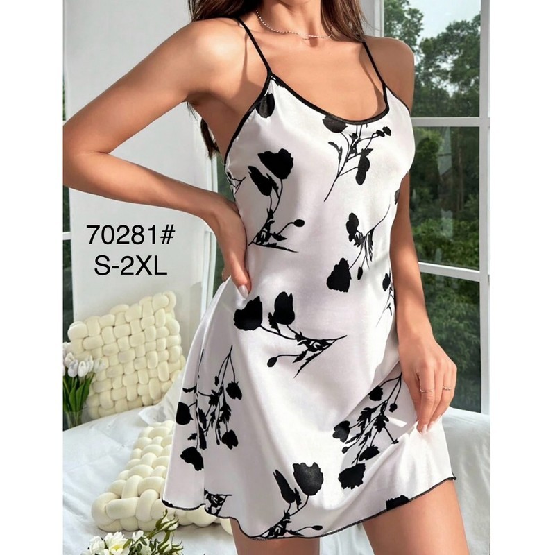 Нічна сорочка, шовк 5 шт (S-2XL) ZeL1396_70281