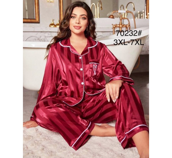 Пижама женская, шелк 5 шт (3-7XL) ZeL1396_70232