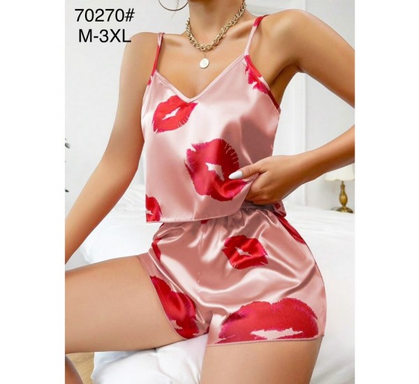 Пижама женская, шелк 5 шт (M-3XL) ZeL1396_70270