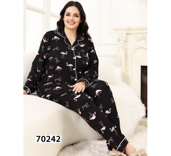 Піжама жіноча, трикотаж 5 шт (3-7XL) ZeL1396_70242
