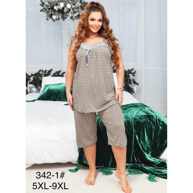 Пижама женская, бамбук 5 шт (58-66 р) ZeL1396_342-1