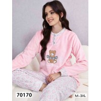 Піжама жіноча, велсофт 5 шт (M-3XL) ZeL1396_70170