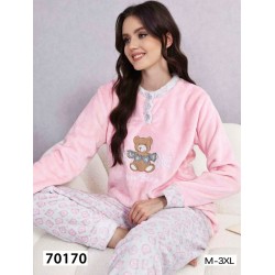 Піжама жіноча, велсофт 5 шт (M-3XL) ZeL1396_70170