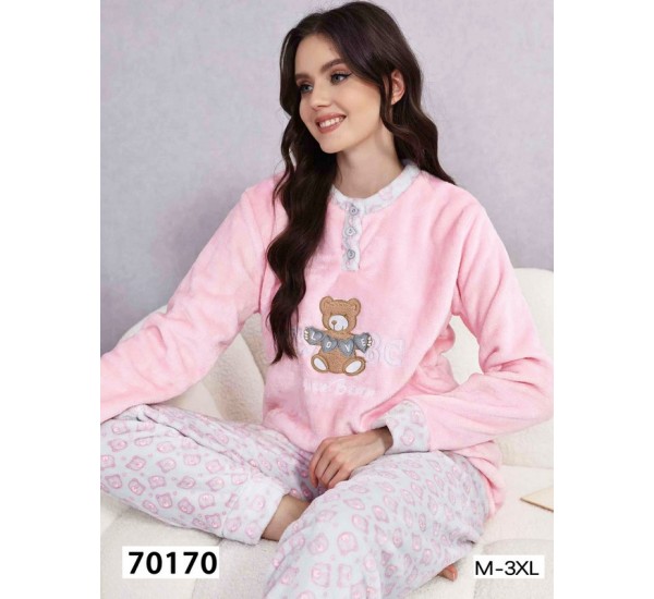 Пижама женская, велсофт 5 шт (M-3XL) ZeL1396_70170