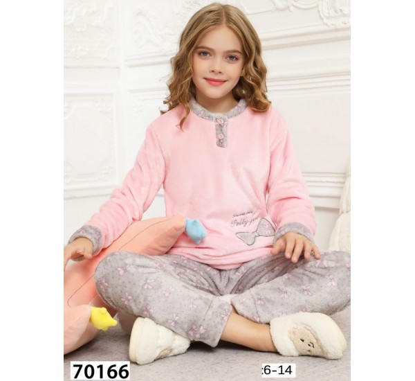 Пижама детская, велсофт 5 шт (6-14 лет) ZeL1396_70166