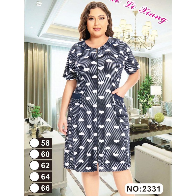 Халат жіночий, віскоза 5 шт (58-66 р) ZeL1396_2331