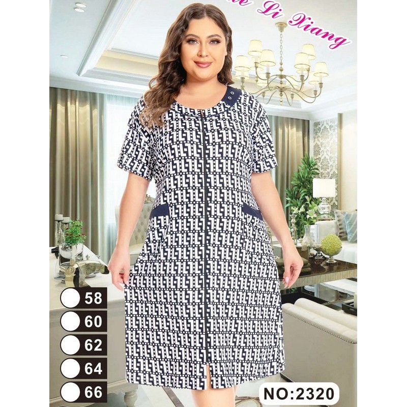 Халат жіночий, віскоза 5 шт (58-66 р) ZeL1396_2320