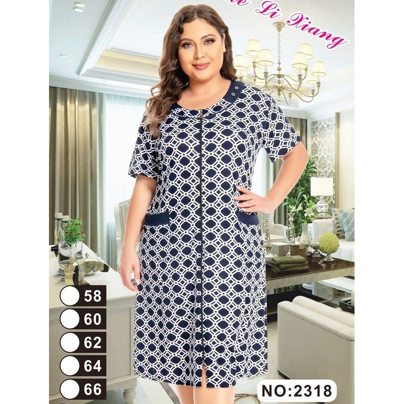 Халат жіночий, віскоза 5 шт (58-66 р) ZeL1396_2318