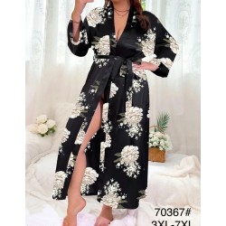 Халат женский, шелк 5 шт (3-7XL) ZeL1396_70367