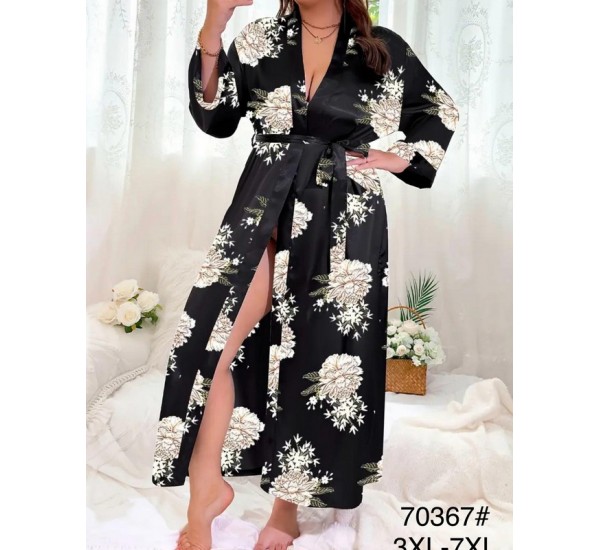 Халат женский, шелк 5 шт (3-7XL) ZeL1396_70367