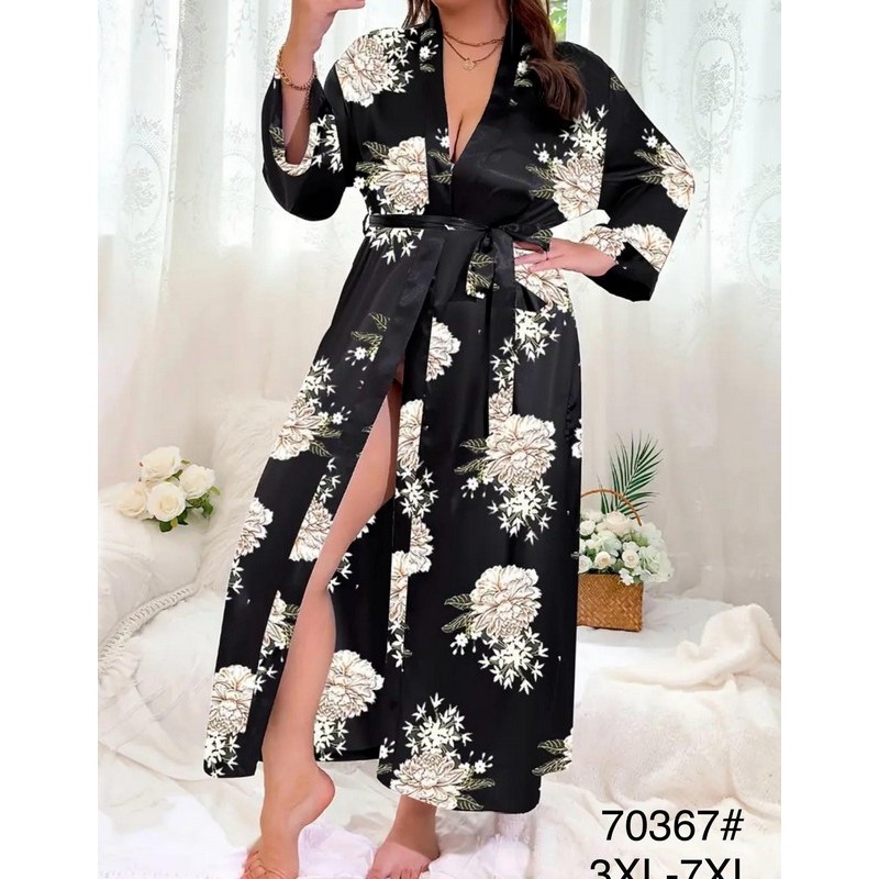 Халат женский, шелк 5 шт (3-7XL) ZeL1396_70367